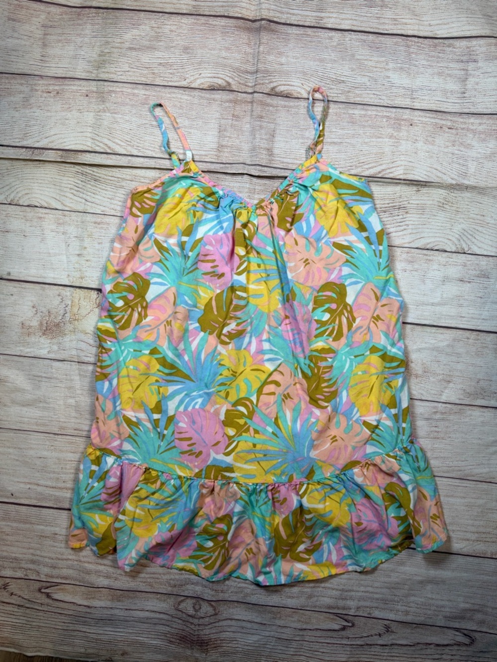 Billabong Tropical Resortwear‎ Vacation Beach Print Mini Dress